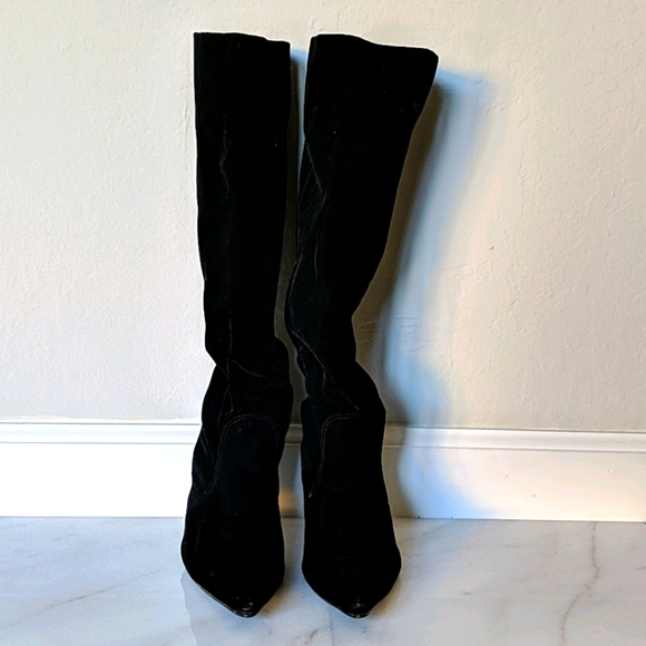 Shoes - Black Velvet boots